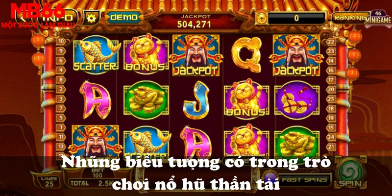 Những biểu tượng có trong trò chơi nổ hũ thần tài